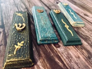 יודאיקה מתנות: בית מזוזה- כחול זהב