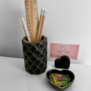 סט למשרד שחור זהב