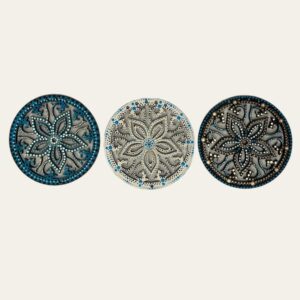 סט 3 משרביות עגולות