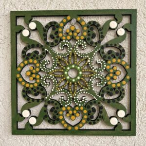 משרביה מנדלה מרובעת - ירוק