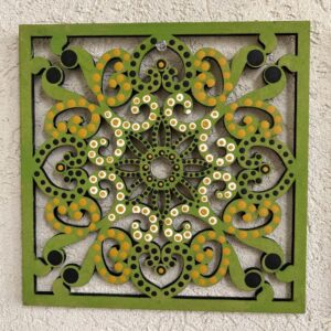 משרביה מנדלה מרובעת - ירוק בהיר