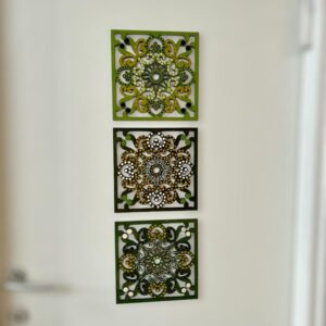 סט 3 משרביות מרובעות