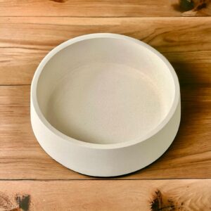 קערה מעוצבת מבטון לבן