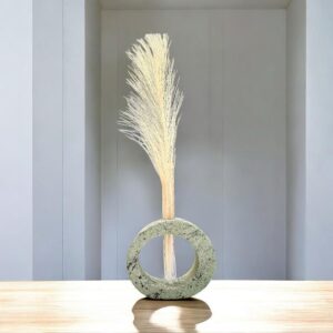 אגרטל חלול מבטון - דגם תמר ירוק