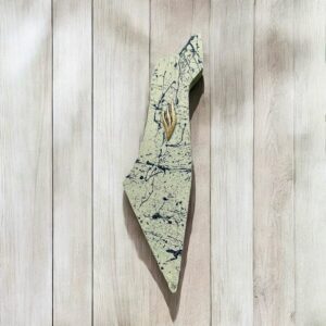 בית מזוזה מעוצב בצורת "ארץ ישראל" - דגם תמר ירוק