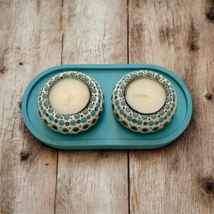 זוג פמוטי מנדלה - טורקיז